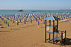 Der Strand Von Lignano Pineta Aus Der Luft Betrachtet