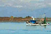 Fishing Boat at Lignano Lighthouse